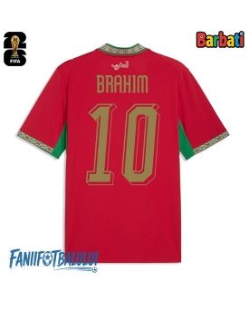 Maroc Brahim Diaz #10 Tricou Fotbal Replică Mondial 2026 Barbati Acasa
